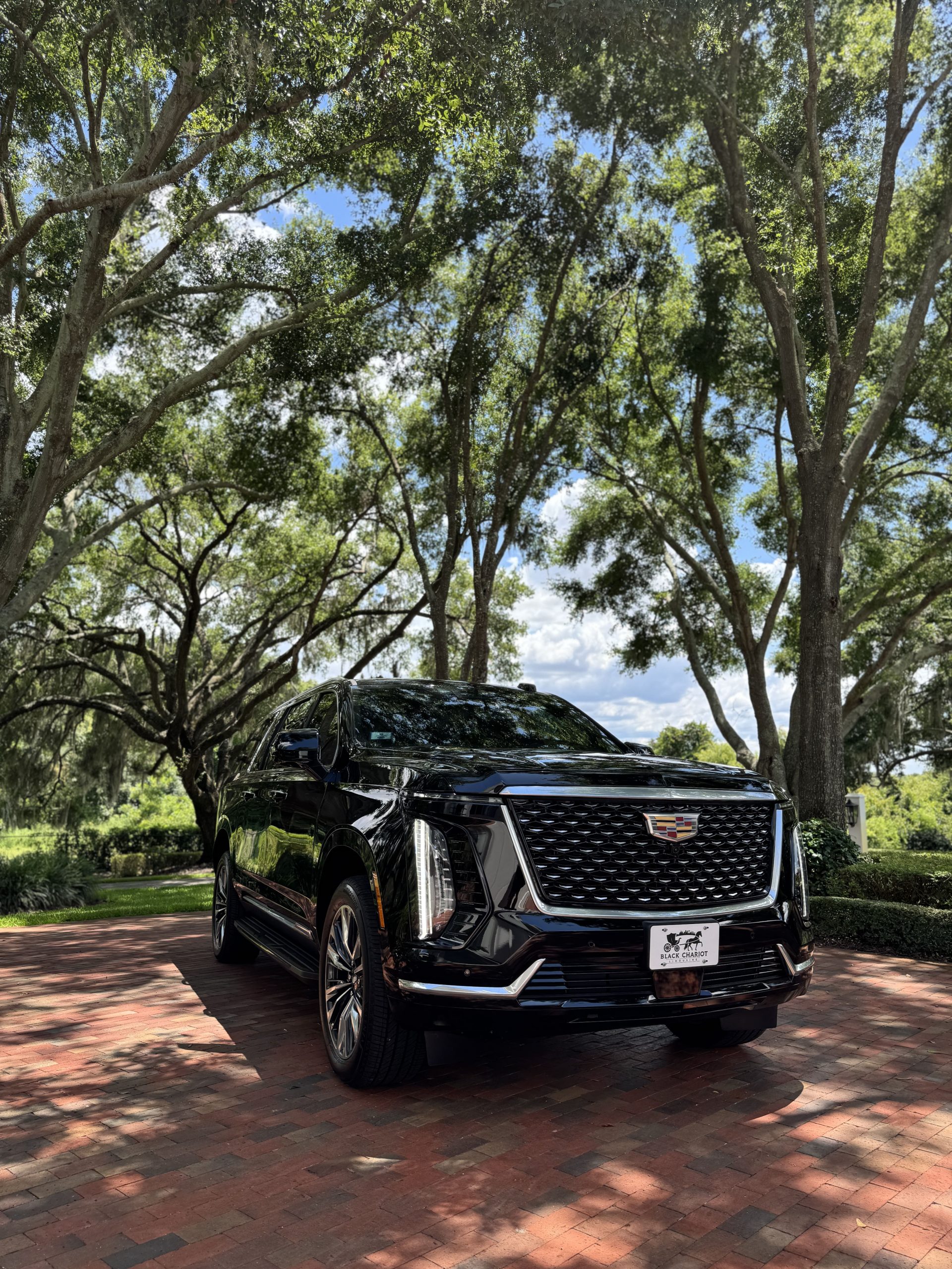 Black Cadillac Escalade for chauffeur service in Melbourne and the Space Coast, Florida